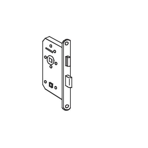 Dorma WC Lock Backset 285a 55mm Centre To Centre 78mm 20mm Square Forend trike Plate SS 304 Finish SSS Fire Rated