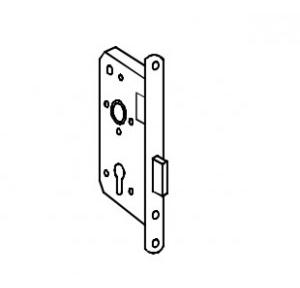 Dorma Dead Lock Backset 288a 55mm 20mm Square Forend Strike Plate SS 304 Finish SSS.Fire Rated