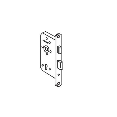 Dorma Sash Lock Backset 281a 55mm Centre To Centre 72mm 20mm Square Forend Strike Plate SS 304 Finish SSS.Fire Rated