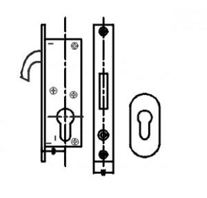 Dorma Narrow Stile Hook Lock Package