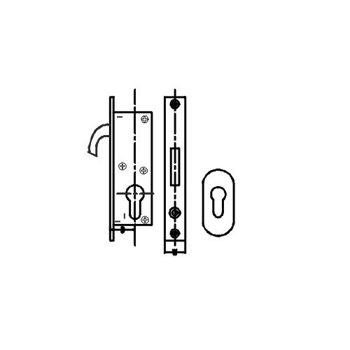 Dorma Narrow Stile Hook Lock Package