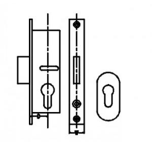 Dorma Narrow Stile Dead Lock Package