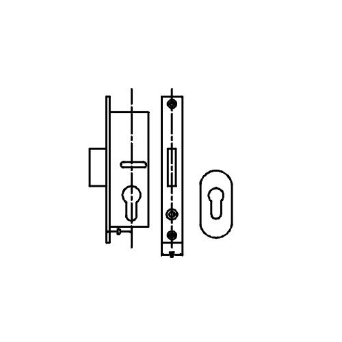 Dorma Narrow Stile Dead Lock Package