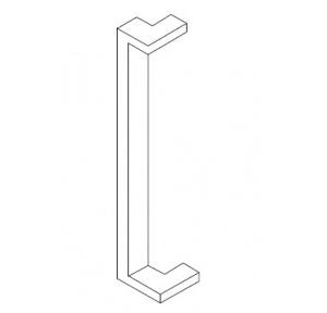 Dorma SS 316 S Square Shaped Pull Handle TGDI, 390 mm