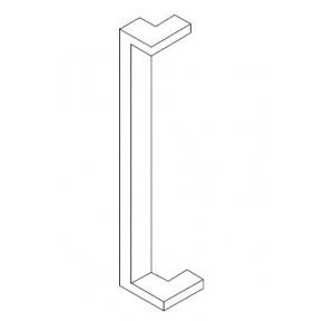 Dorma SS 304 S Square Shaped Pull Handle TGDI, 1225 mm