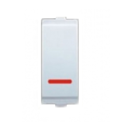 Philips Elite Range White Switch With Indicator, 6 A, 1M, 913702323401