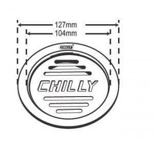 Chilly SS Convertible Ring Grating Round Signature Design Drain Jali 4 Inch, CRG-RSD-127