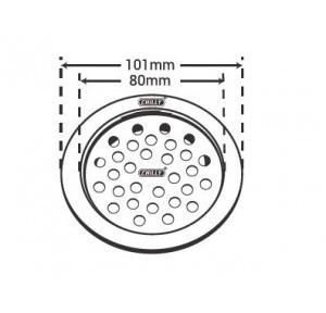 Chilly SS Convertible Ring Grating Round Drain Jali 3 Inch, CRG-R-101