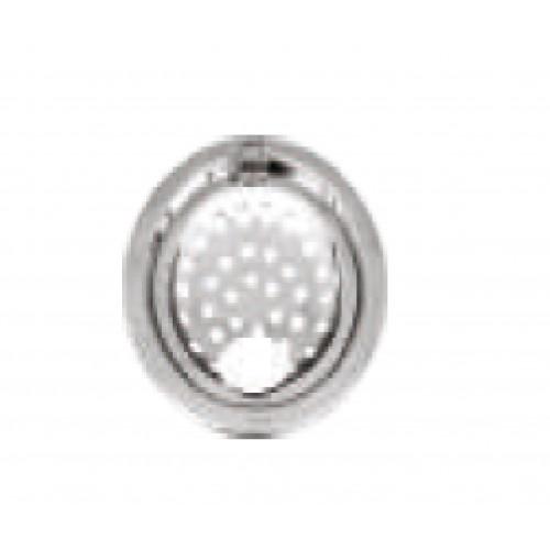 Chilly SS Sanitroking Round Gypsy With Hinge Matt Finish Drain Jali 4-5 Inch, SK-RGH-150