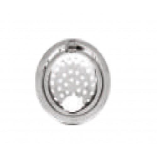 Chilly SS Sanitroking Round Gypsy With Hinge Gloss Finish Drain Jali 4-5 Inch, SK-RGH-150