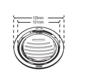 Chilly SS Sanitroking Round Classic Matt Finish Drain Jali 4 Inch, SK-RC-129