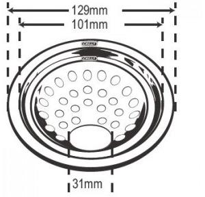 Chilly SS Sanitroking Round Gypsy Matt Finish Drain Jali 4 Inch, SK-RG-129