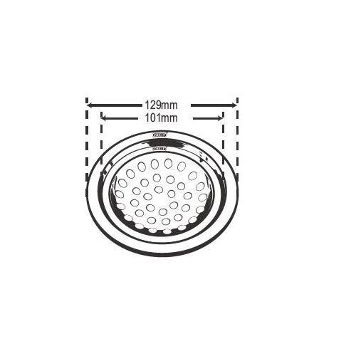 Chilly SS Sanitroking Round Matt Finish Drain Jali 4 Inch, SK-R-129