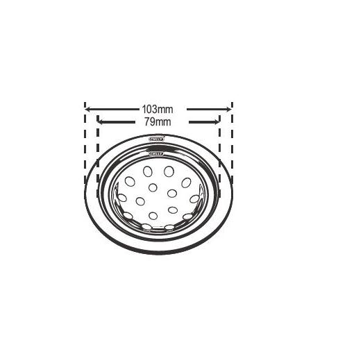 Chilly SS Sanitroking Round Matt Finish Drain Jali 3 Inch, SK-R-103