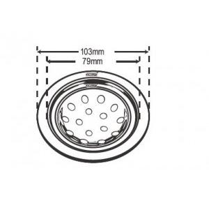 Chilly SS Sanitroking Round Gloss Finish Drain Jali 3 Inch, SK-R-103