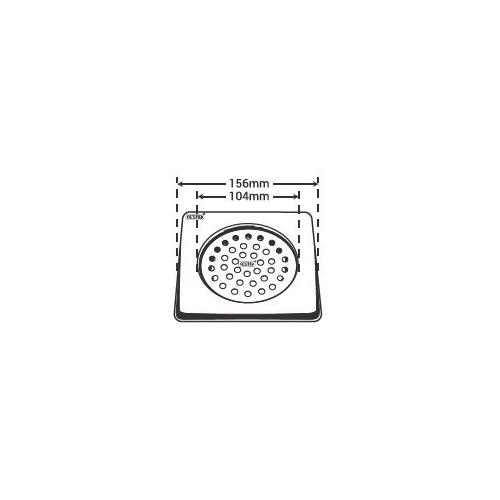 Chilly SS Square Convertible Ring Grating Matt Finish Drain Jali 4-5 Inch, CRG-S-156