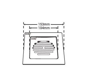 Chilly SS Convertible Ring Grating Square Classic Flat Cut Matt Finish Drain Jali 4-5 Inch, CRG-SSCFC-153