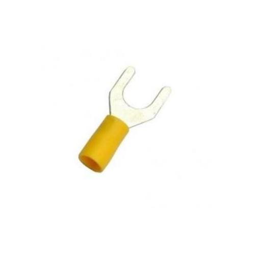 Kapson Fork Insulated Terminal 10 Sqmm, KRS-17932 (Yellow)