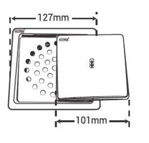 Chilly SS India King Square Square Matt Finish Drain Jali, IK-SS-127