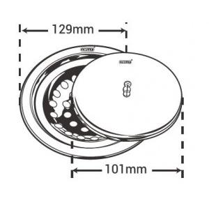 Chilly SS India King Round Matt Finish Drain Jali, IK-R-129