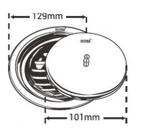 Chilly SS India King Round Classic Gloss Finish Drain Jali, IK-RC-129