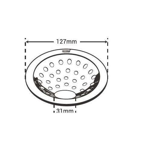 Chilly SS Pisto Super Gypsy Matt Finish Drain Jali, PS-G-127