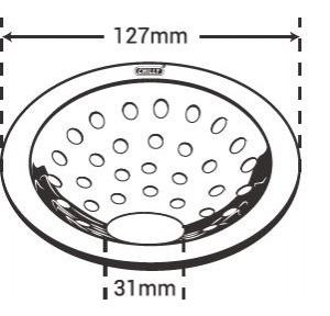 Chilly SS Pisto Super Gypsy Gloss Finish Drain Jali, PS-G-127