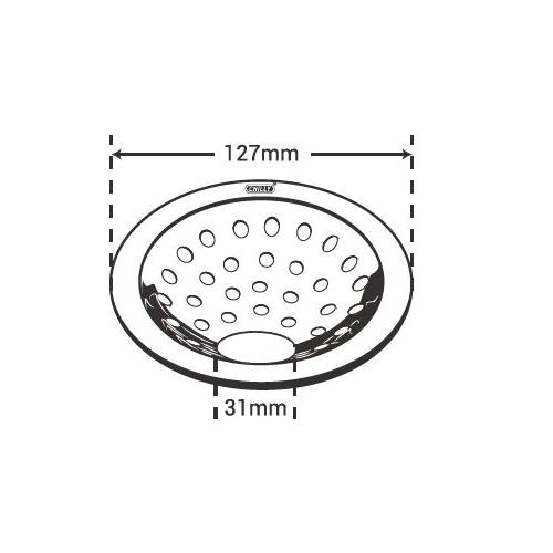 Chilly SS Pisto Super Gypsy Gloss Finish Drain Jali, PS-G-127