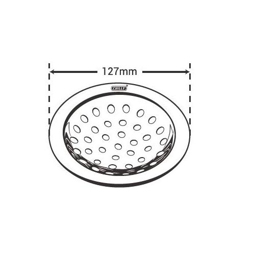 Chilly SS Pisto Super Flat Cut Matt Finish Drain Jali, PS-FC-127