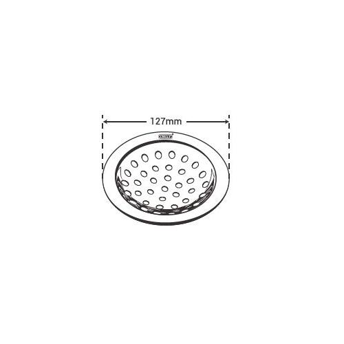 Chilly SS Pisto Super Matt Finish Drain Jali, PS-127