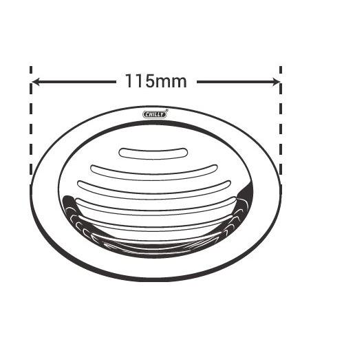 Chilly SS Pisto Super Classic Gloss Finish Drain Jali, PS-C-115