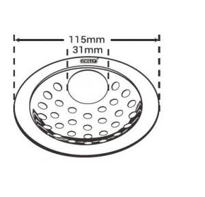 Chilly SS Pisto Super Gypsy Matt Finish Drain Jali, PS-GFC-115