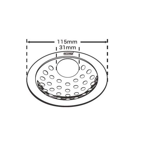 Chilly SS Pisto Super Gypsy Matt Finish Drain Jali, PS-G-115