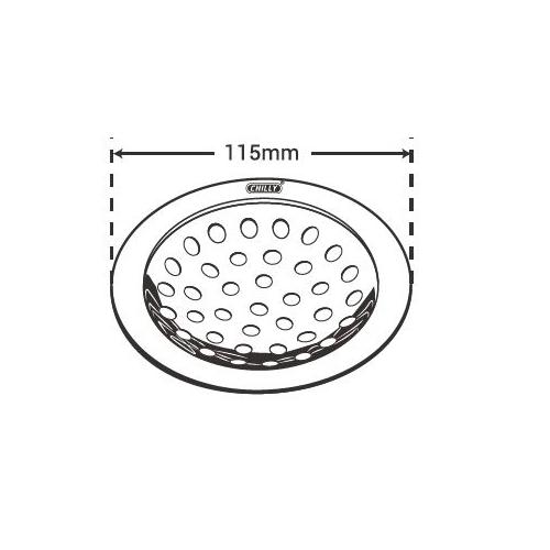 Chilly SS Pisto Super Flat Cut Matt Finish Drain Jali, PS-FC-115