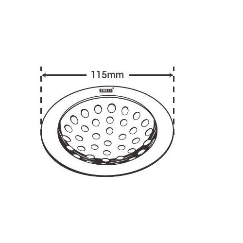 Chilly SS Pisto Super Matt Finish Drain Jali, PS-115