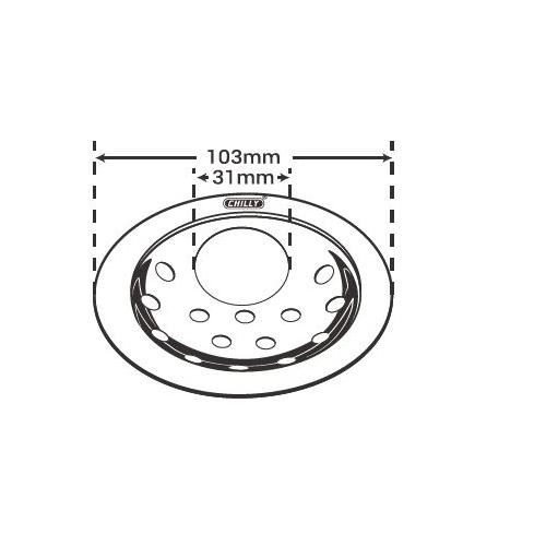 Chilly SS Pisto Super Gypsy Matt Finish Drain Jali, PS-G-103