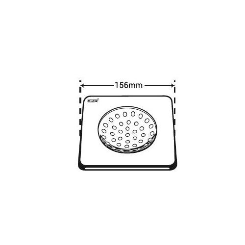 Chilly SS Sanisquare Matt Finish Drain Jali, SS-156