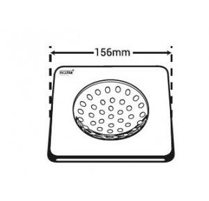 Chilly SS Sanisquare Gloss Finish Drain Jali, SS-156