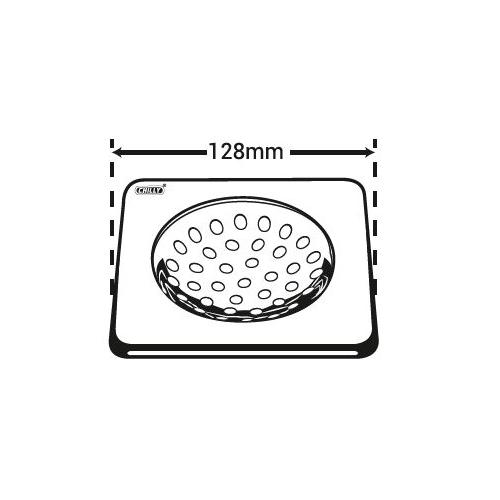 Chilly SS Sanisquare Matt Finish Drain Jali, SS-128