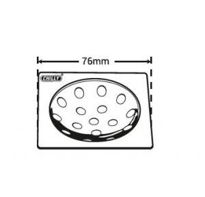 Chilly SS Sanisquare Flat Cut Matt Finish Drain Jali, SS-FC-76