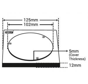 Chilly SS Cleanout Square Heavy Traffic Matt Finish 4 Inch Drain Jali, CO-SHT-125