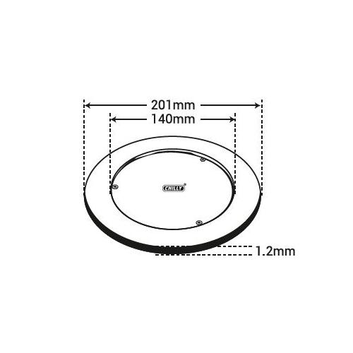 Chilly SS Cleanout Round Matt Finish 6 Inch Drain Jali, CO-R-201