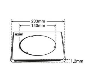 Chilly SS Cleanout Square Matt Finish 6 Inch Drain Jali, CO-S-203