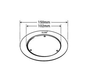 Chilly SS Cleanout Round Matt Finish 4-5 Inch Drain Jali, CO-R-150