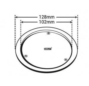 Chilly SS Cleanout Round Gloss Finish 4 Inch Drain Jali, CO-R-128