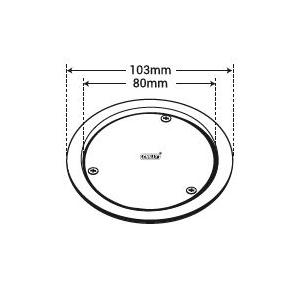 Chilly SS Cleanout Round Matt Finish 3 Inch Drain Jali, CO-R-103