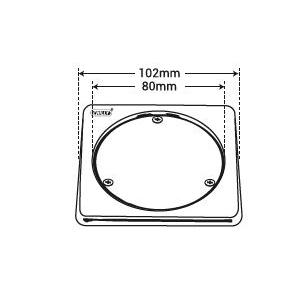 Chilly SS Cleanout Square Matt Finish 3 Inch Drain Jali, CO-S-102