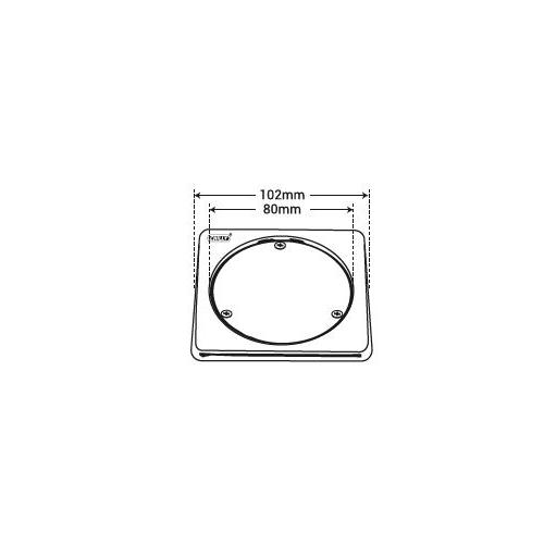 Chilly SS Cleanout Square Matt Finish 3 Inch Drain Jali, CO-S-102