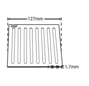 Chilly SS Vertical Grating Square Flat Cut Matt Finish 4 Inch Drain Jali, VG-SFC-127