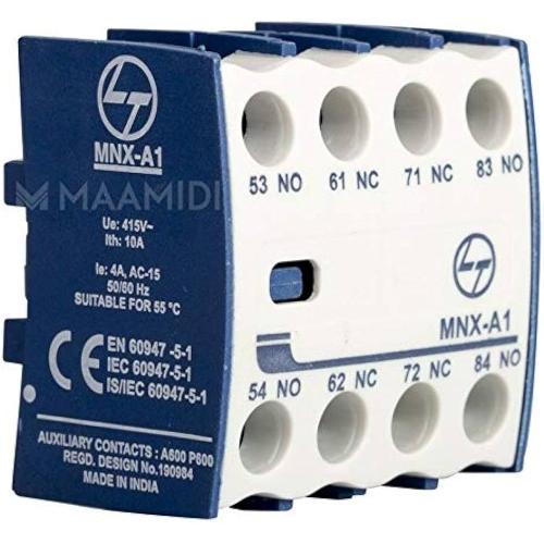 L&T Add-on Auxiliary Contact Block 2NO+2NC CS94114